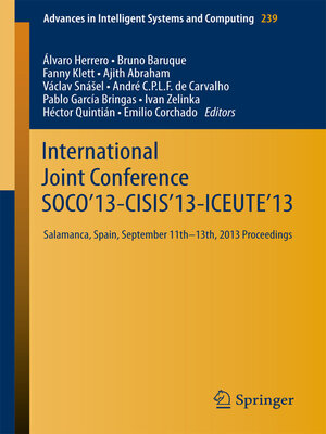 cover image of International Joint Conference SOCO'13-CISIS'13-ICEUTE'13
